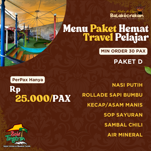 Menu Paket Hemat Travel Pelajar Paket D